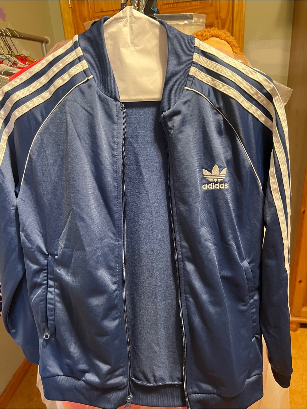 Adidas Navy Blue Trefoil Track Jacket